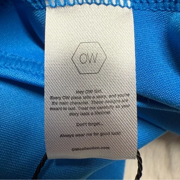 OW Collection Ezra Asymmetrical Bodysuit Back Cut Out Size XL US 12, New w/Tags! - Picture 7 of 16